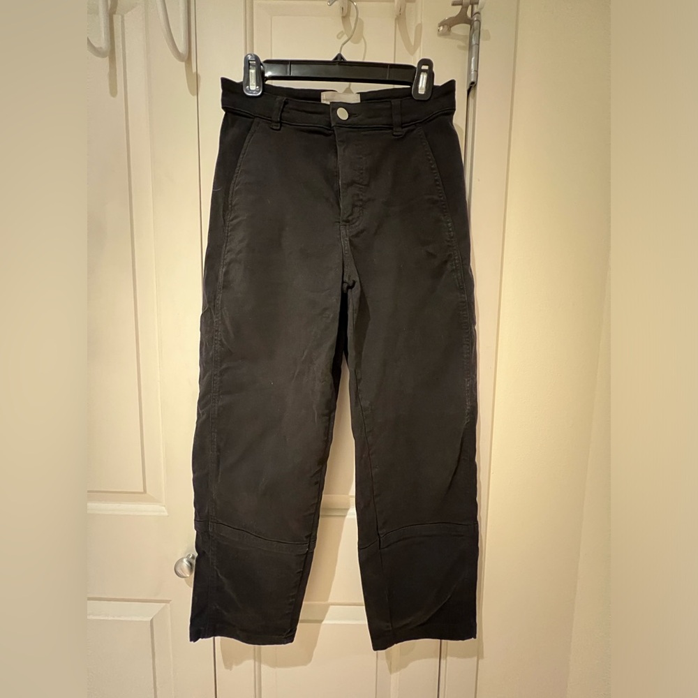 Everlane barrel black pants in size 4 - worn and washed, in good condition
